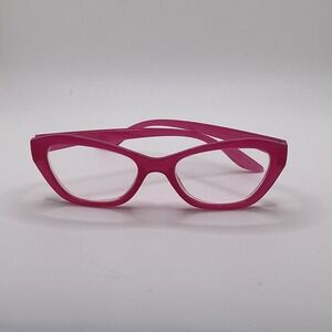 Betsey Johnson Reading Glasses +2.00 Hot Pink Large Cat Eye Readers